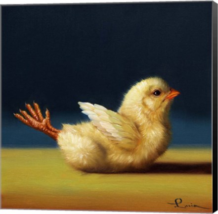 Framed Yoga Chick Locust Print