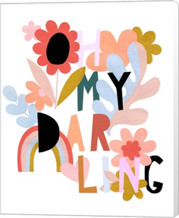 Framed Oh My Darling Print