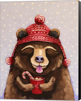 Framed Hot Chocolate Bear Print