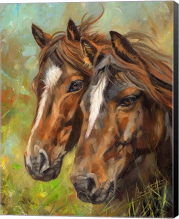 Framed Horses Print