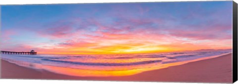 Framed Sunset Pano Print