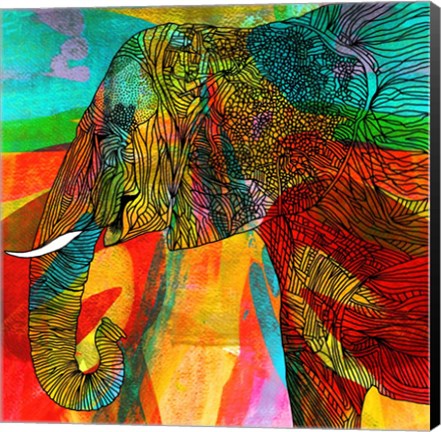 Framed Elephant Print