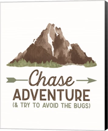 Framed Lost in Woods portrait III-Chase Adventure Print