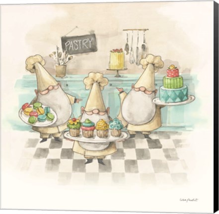 Framed Everyday Gnomes VI-Pastry Print