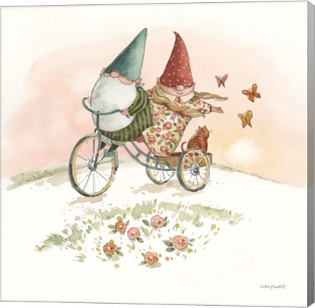 Framed Everyday Gnomes VIII-Bicycle Print