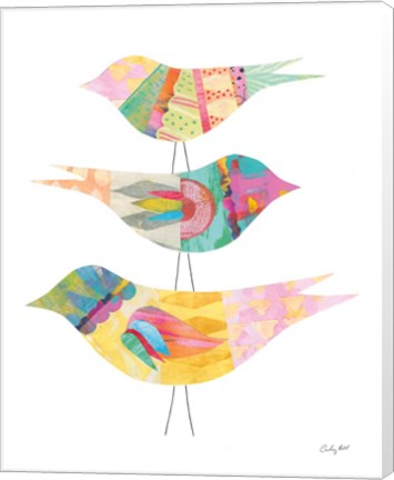 Framed Spring Birds II Print