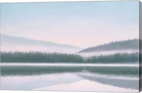 Framed Lakeside Morning Print