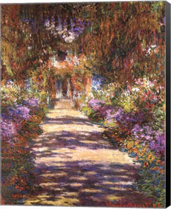 Framed Jardin a Giverny Print