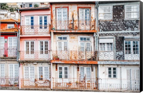 Framed Porto Houses Print