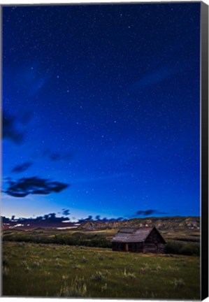 Framed Ursa Major Over Old Farmstead, Saskatchewan, Canada Print