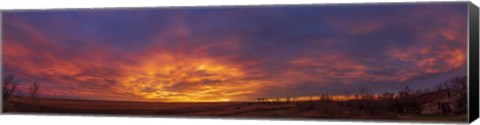 Framed Spectacular Sunrise Clouds Print