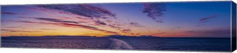 Framed Sunset on the Barents Sea Print