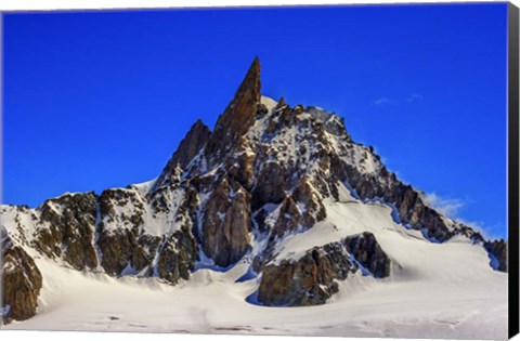 Framed Dente Del Gigante Mountain in the Mont Blanc Massif Print