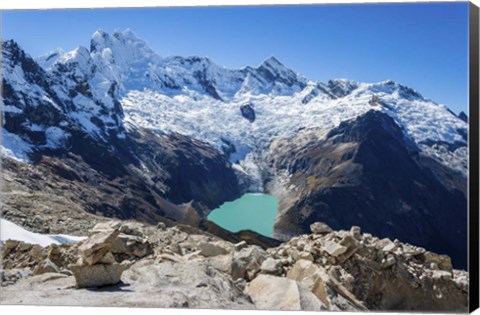 Framed Lake Arhuaycocha, Peru Print