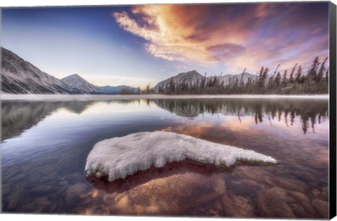 Framed Sunset, Kluane National Park, Canada Print