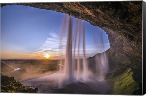 Framed Seljalandsfoss Waterfall, Iceland Print