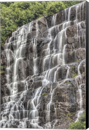 Framed Waterfall in Alaska Print