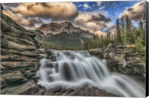 Framed Athabasca Falls Print