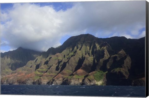 Framed Na Pali Coast, Kauai, Hawaii Print