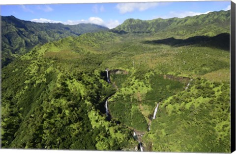 Framed Aerial View Of Koloa Print