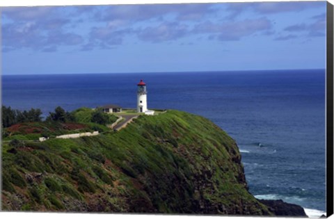 Framed Kilauea Point Lighthouse, Kauai, Hawaii Print