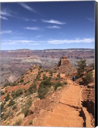 Framed South Kaibab Trail in Grand Canyon, Arizona Print