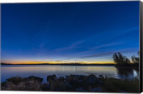 Framed Big Dipper and Arcturus in the Evening Twilight at Tibbitt Lake Print