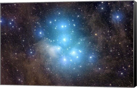 Framed Messier 45, the Pleiades Print