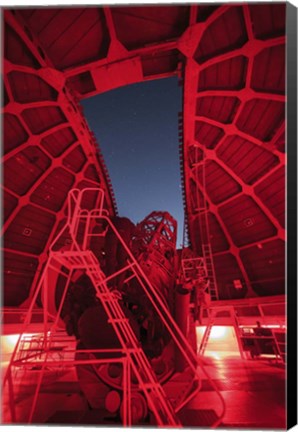 Framed Inside View of a 60-Inch Telescope at Mount Wilson Observatory, California Print