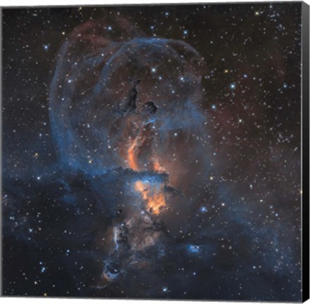 Framed Emission Nebula NGC 3576 in Sagittarius Print