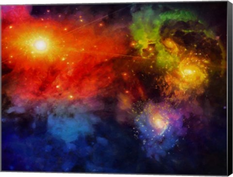 Framed Deep Space Painting Print