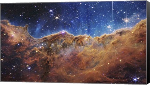 Framed Starforming Region NGC 3324 in the Carina Nebula Print