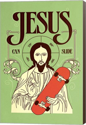 Framed Jesus Can Slide Print