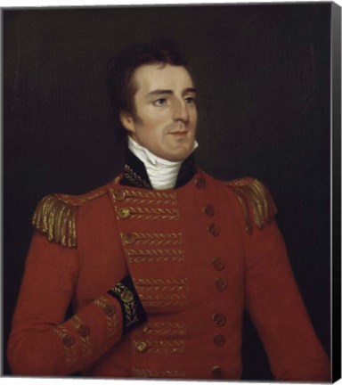 Framed Arthur Wellesley, Duke of Wellington, as a Major General in 1804 Print