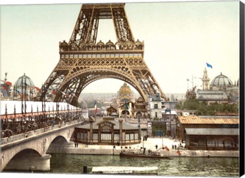 Framed Eiffel Tower during the Exposition Universelle, 1900 Print