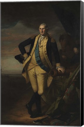 Framed George Washington after the Battle of Princeton Print