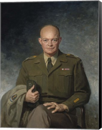 Framed Dwight D Eisenhower, 34th US President Print