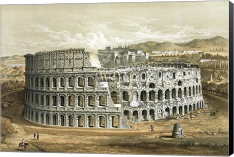 Framed Coliseum at Rome, circa 1872 Print