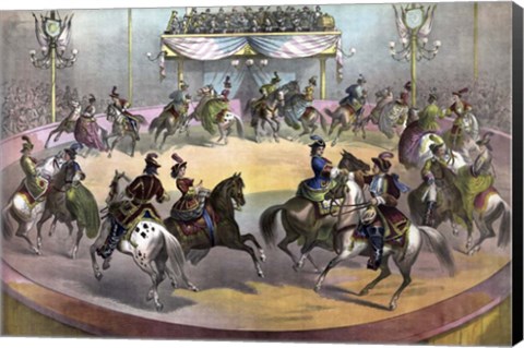 Framed Circus Grand Finale, circa 1872 Print