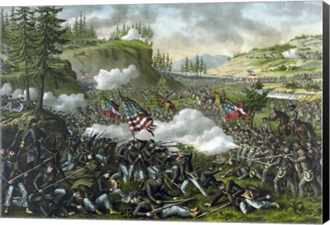 Framed Battle of Chickamauga, September 19-20, 1863 Print