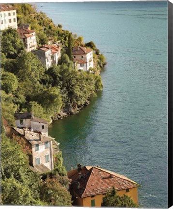 Framed Above Lake Como Print