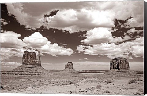 Framed Monument Valley III Sepia Print