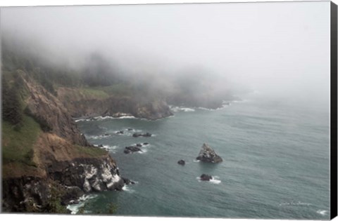 Framed Coastal Fog I Print