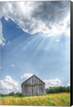 Framed Barn Rays Print