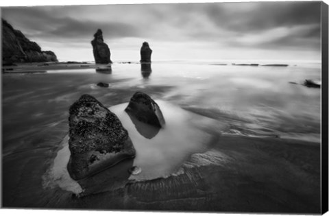 Framed Three Sisters Beach Print