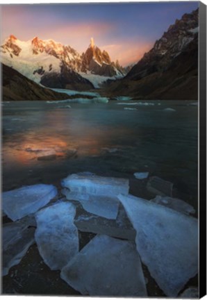 Framed Frozen Morning - Laguna Torre Print