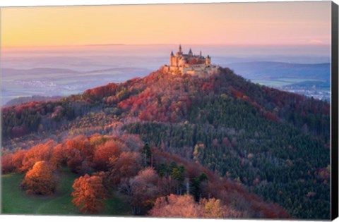 Framed Golden Autumn Evening Print