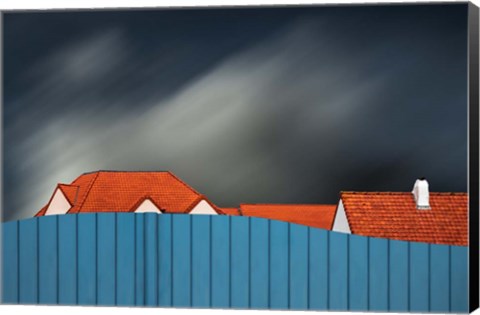 Framed Living Behind The Fence Print