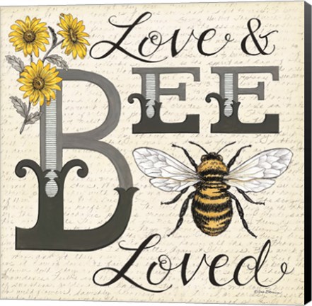 Framed Love &amp; Bee Loved Print