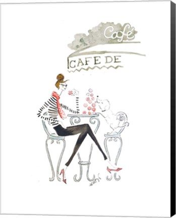 Framed Paris Cafe Print